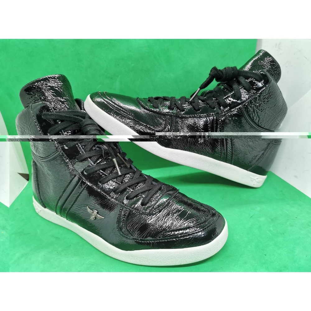 Creative Recreation Milano Hi Men's Black Shining Sneakers Size 8 High Top - Picture 10 of 16